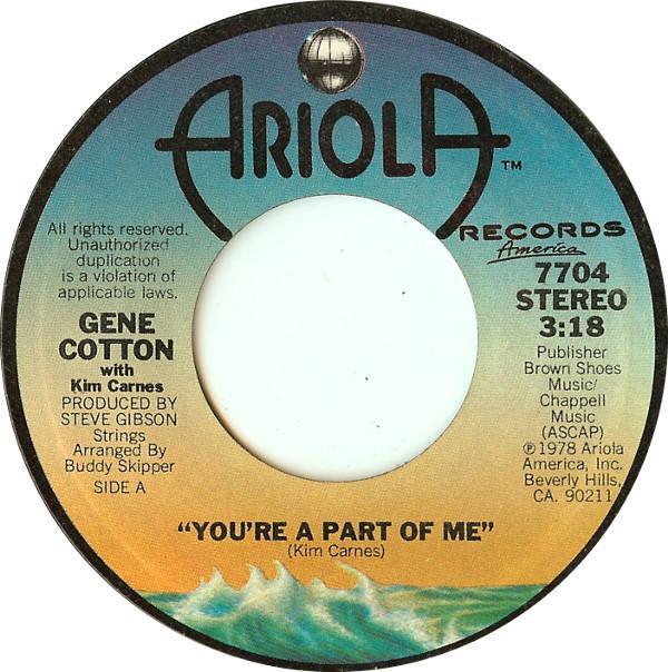 Kim Carnes, Gene Cotton - You're A Part Of Me