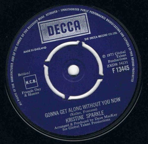 Kristine Sparkle - Gonna Get Along Without You Now