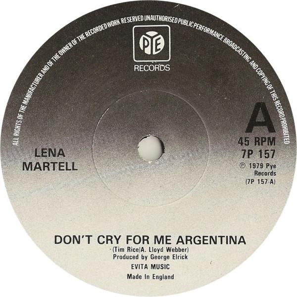 Lena Martell - Don't Cry For Me Argentina