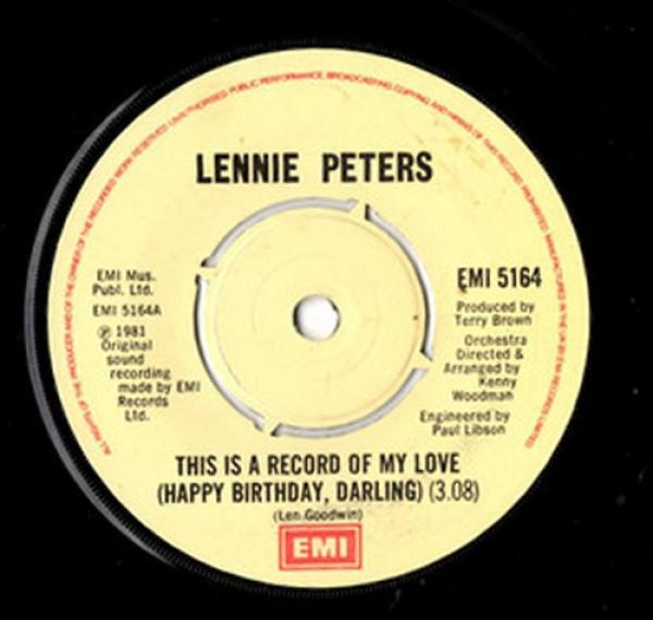 Lennie Peters - This Is A Record Of My Love (Happy Birthday, Darling)
