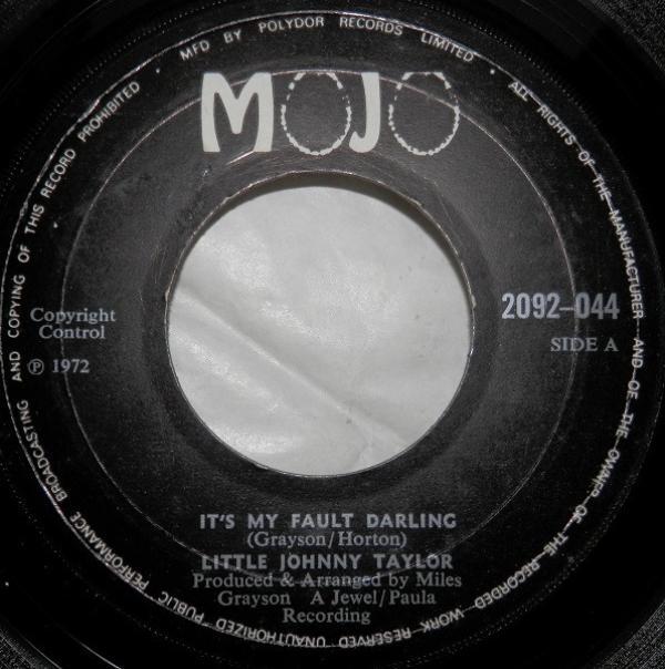 Little Johnny Taylor - It's My Fault Darling