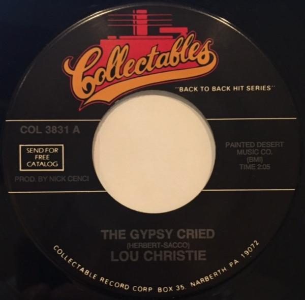 Lou Christie - The Gypsy Cried / Two Faces Have I