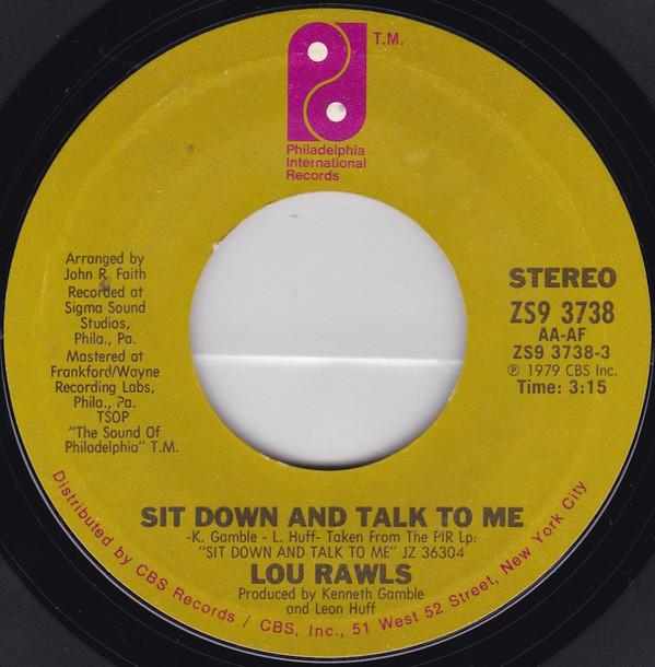 Lou Rawls - Sit Down And Talk To Me / When You Get Home