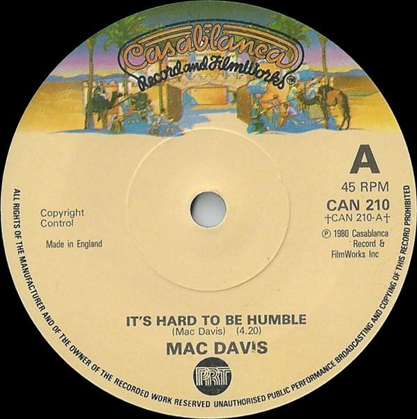 Mac Davis - It's Hard To Be Humble