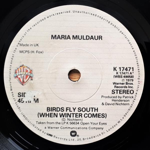 Maria Muldaur - Birds Fly South (When Winter Comes)