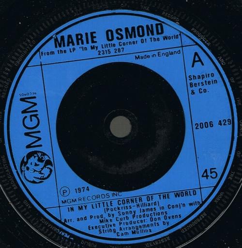 Marie Osmond - In My Little Corner Of The World