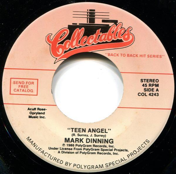 Mark Dinning, Ray Peterson - Teen Angel / Corinne Corinna