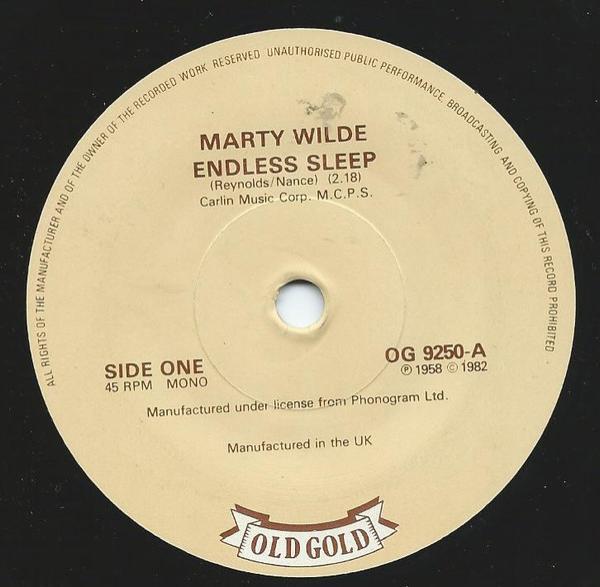 Marty Wilde - Endless Sleep / Donna