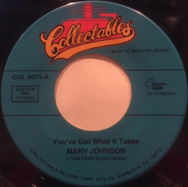 Marv Johnson - You've Got What It Takes / Move Two Mountains