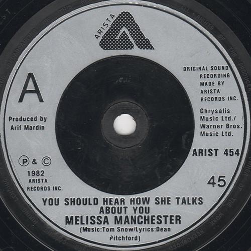 Melissa Manchester - You Should Hear How She Talks About You / Race To The End