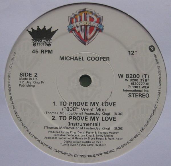 Michael Cooper - To Prove My Love