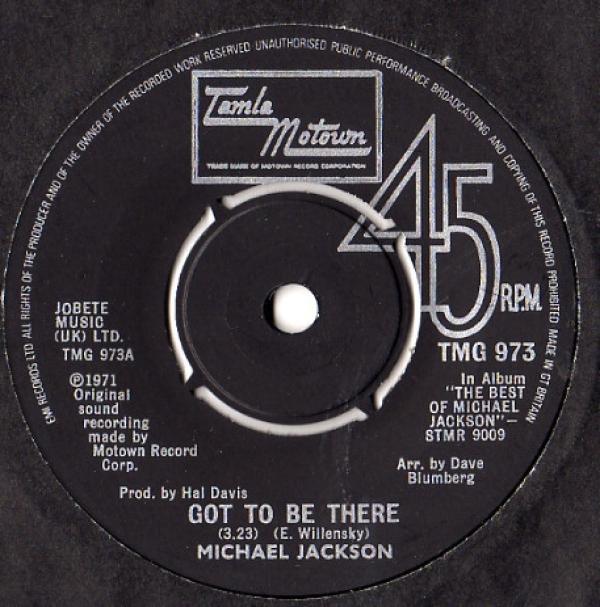 Michael Jackson, Marv Johnson - Got To Be There / I Miss You Baby (How I Miss You)