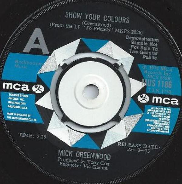 Mick Greenwood (2) - Show Your Colours