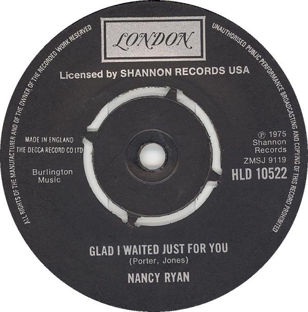 Nancy Ryan - Glad I Waited Just For You