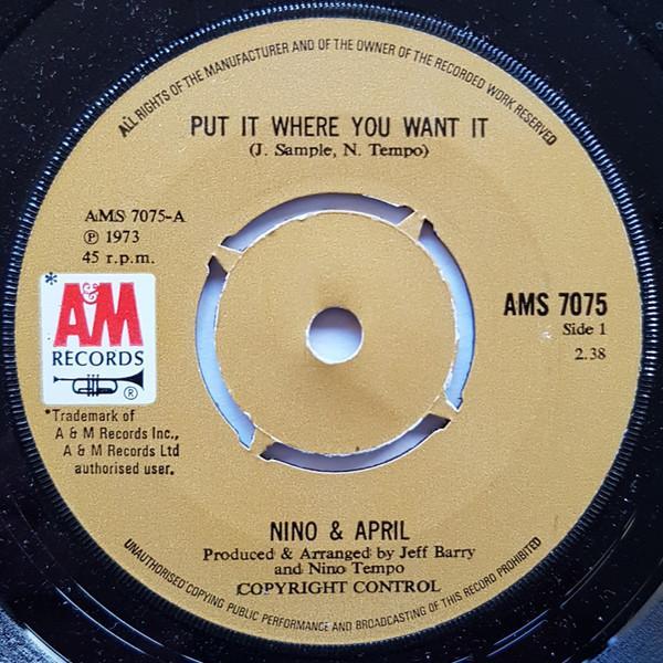 Nino Tempo & April Stevens - Put It Where You Want It