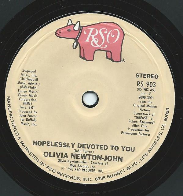 Olivia Newton-John - Hopelessly Devoted To You / Love Is A Many Splendored Thing