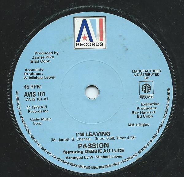 Passion (19), Debbie Au'luce - I'm Leaving