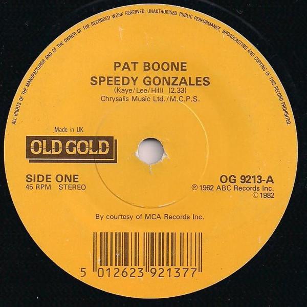 Pat Boone - Speedy Gonzales / Moody River