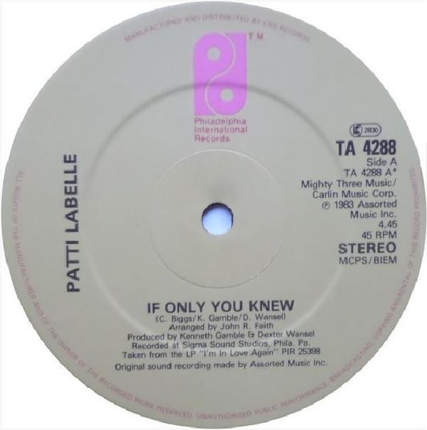 Patti LaBelle - If Only You Knew / I'll Never, Never Give Up