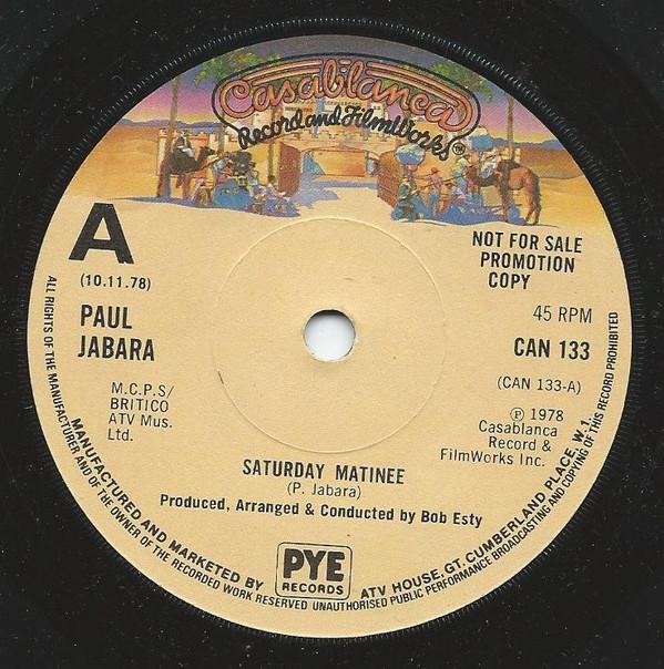 Paul Jabara - Saturday Matinee