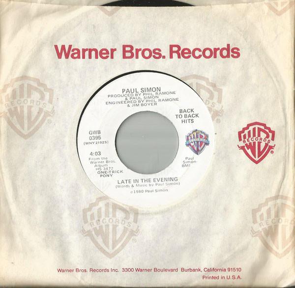 Paul Simon - Late In The Evening / One-Trick Pony