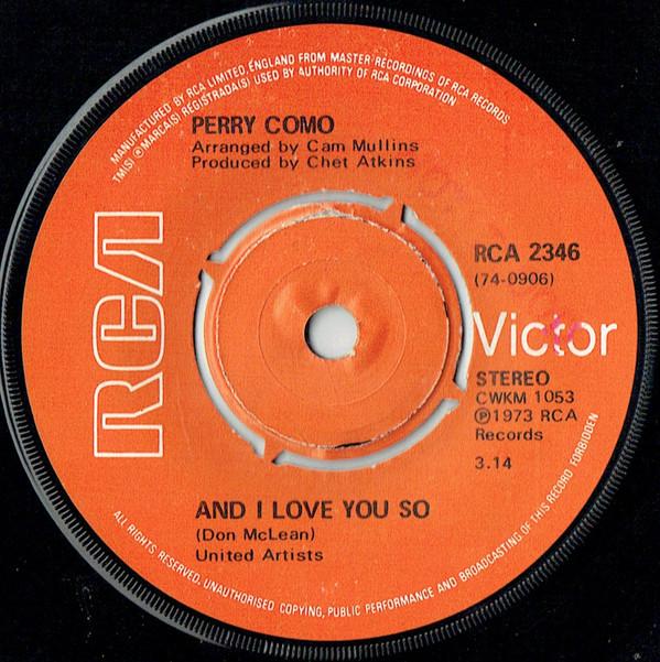 Perry Como - And I Love You So