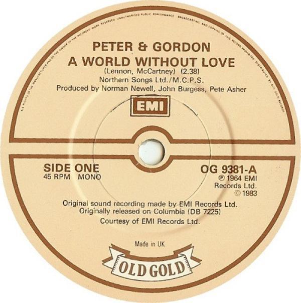 Peter & Gordon - A World Without Love