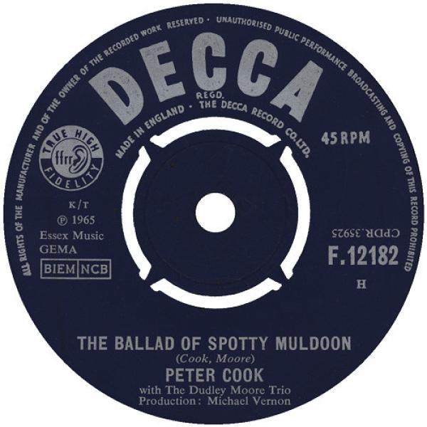 Peter Cook, Dudley Moore Trio - The Ballad Of Spotty Muldoon
