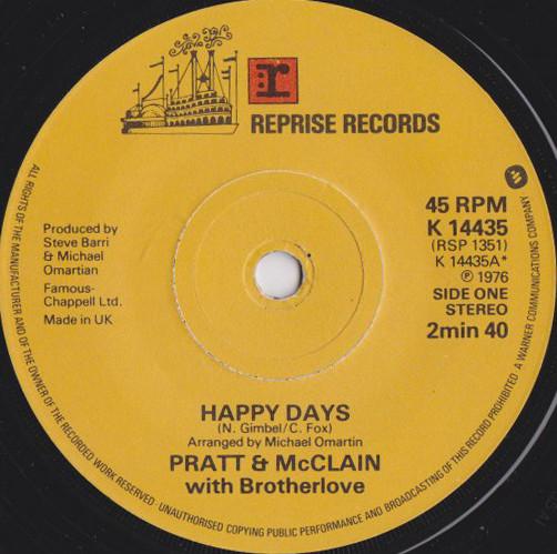 Pratt & McClain, Brotherlove - Happy Days