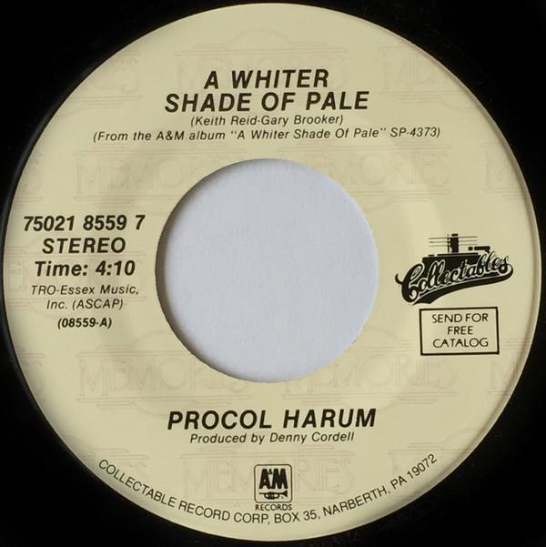 Procol Harum - A Whiter Shade Of Pale / Conquistador