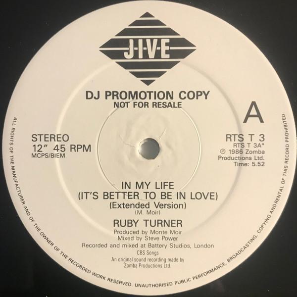 Ruby Turner - In My Life (It's Better To Be In Love)
