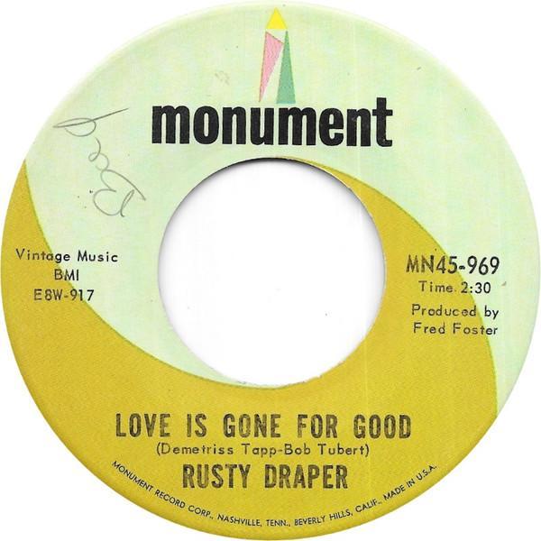 Rusty Draper - Love Is Gone For Good
