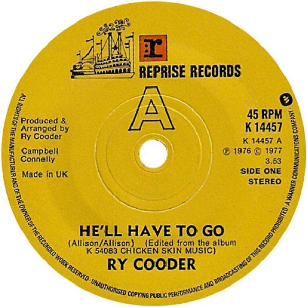 Ry Cooder - He'll Have To Go