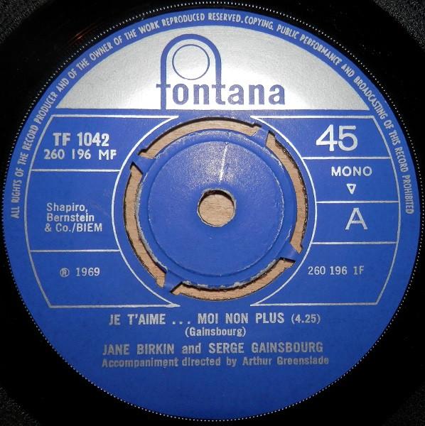 Serge Gainsbourg, Jane Birkin - Je T'aime...Moi Non Plus