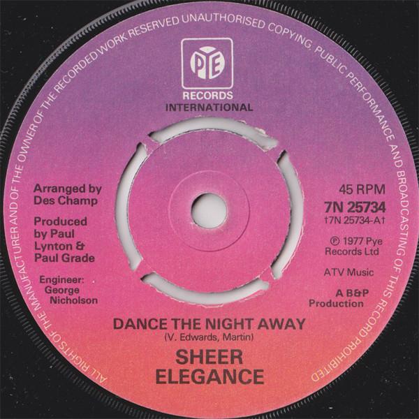Sheer Elegance - Dance The Night Away