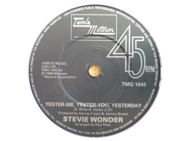 Stevie Wonder - Yester-Me, Yester-You, Yesterday / Uptight (Everything's Alright)