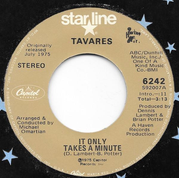 Tavares - It Only Takes A Minute / Remember What I Told You To Forget
