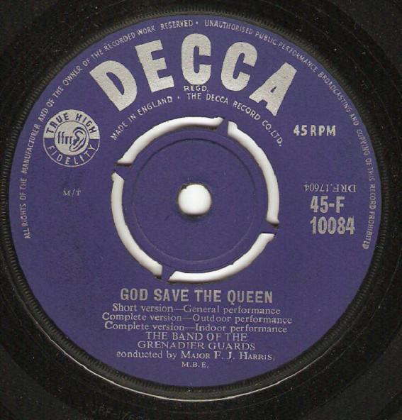 The Band Of The Grenadier Guards, F.J. Harris - God Save The Queen