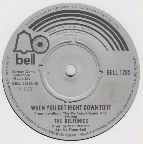 The Delfonics - When You Get Right Down To It
