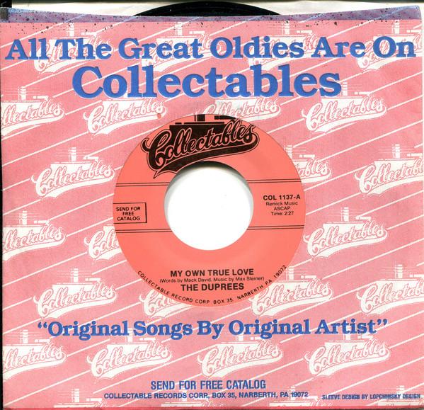 The Duprees - My Own True Love / Ginny