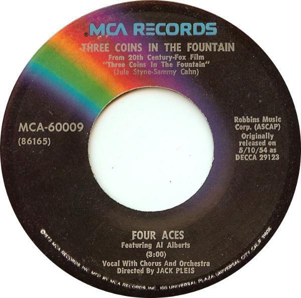 The Four Aces - Three Coins In The Fountain / A Garden In The Rain