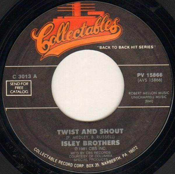 The Isley Brothers, Chuck Jackson - Twist And Shout / I Wake Up Crying