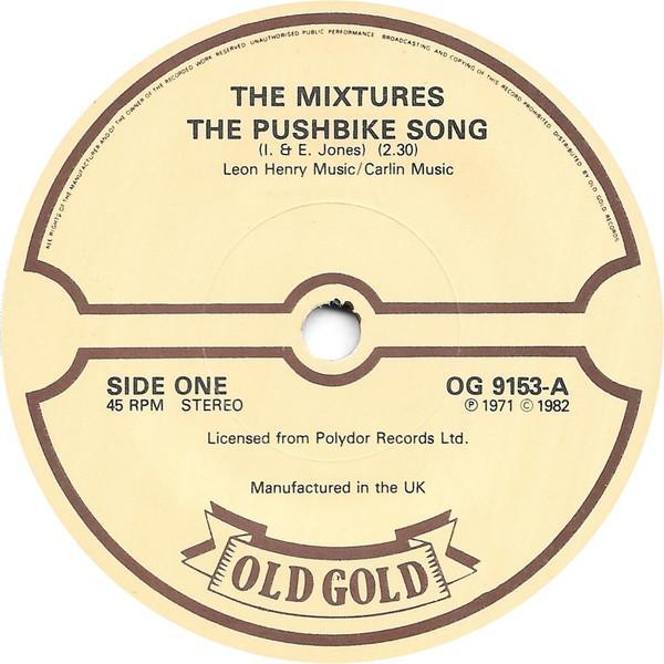 The Mixtures, Marbles (3) - The Pushbike Song / Only One Woman