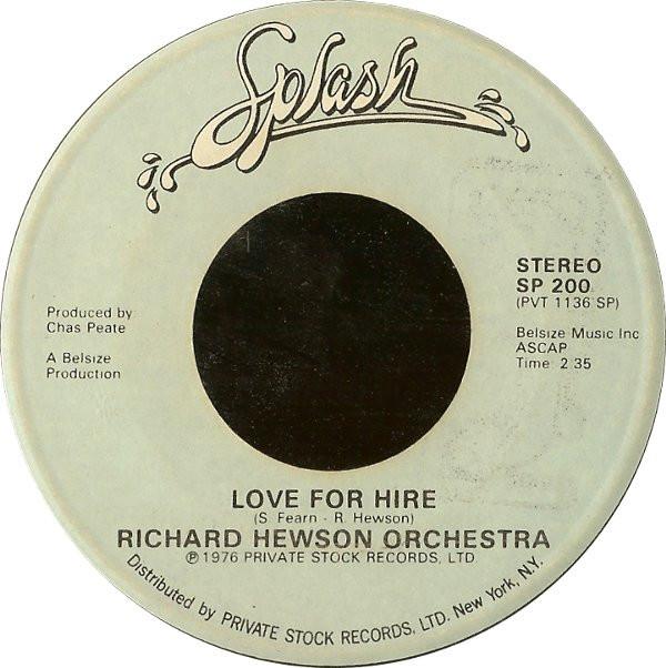 The Richard Hewson Orchestra - Love For Hire