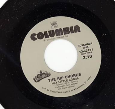 The Rip Chords - Hey Little Cobra / Three Window Coupe
