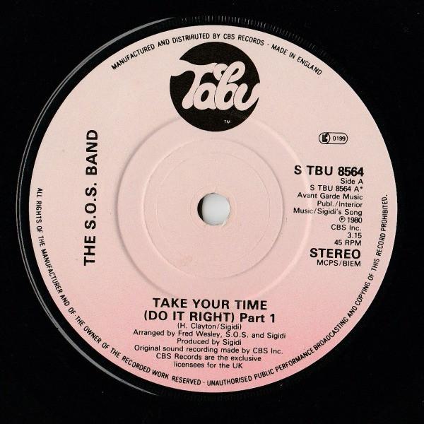 The S.O.S. Band - Take Your Time (Do It Right)