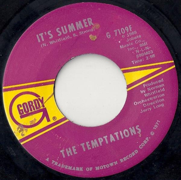 The Temptations - It's Summer / I'm The Exception To The Rule