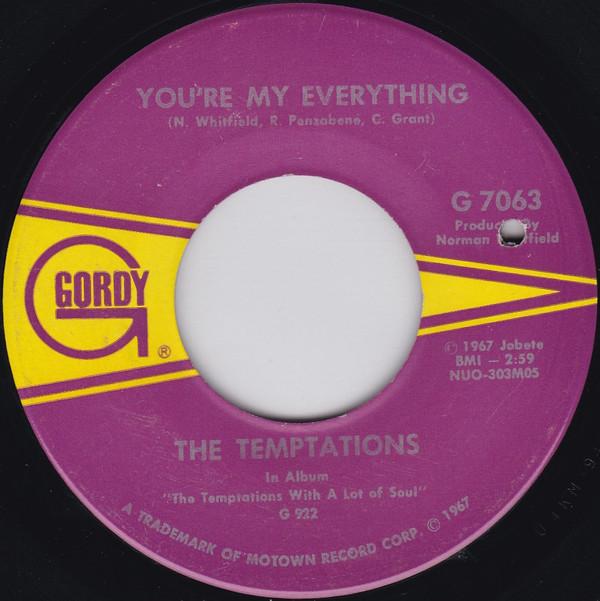 The Temptations - You're My Everything / I've Been Good To You