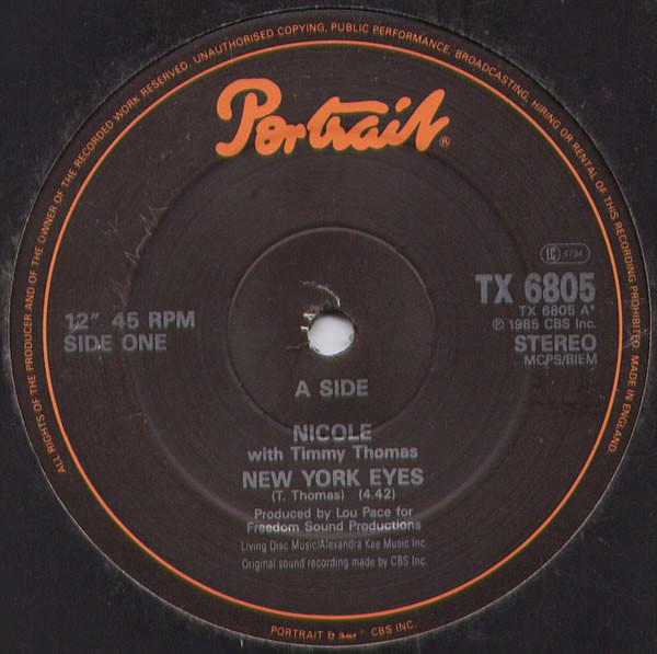 Timmy Thomas, Nicole J McCloud - New York Eyes / Ordinary Girl