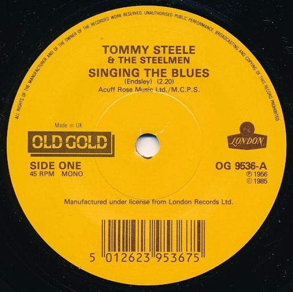 Tommy Steele And The Steelmen, Tommy Steele - Singing The Blues / Come On Let's Go